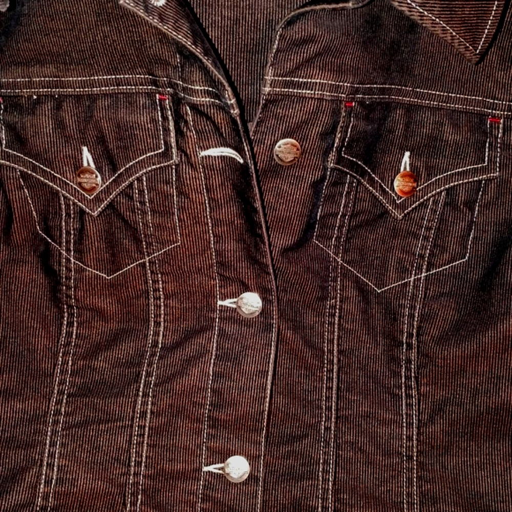 Harley Davidson Medium Transitional Corduroy Jack… - image 3